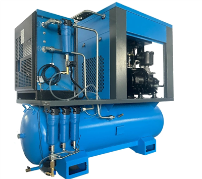 Skrūves tipa integrēts mainīgas frekvences gaisa kompresors